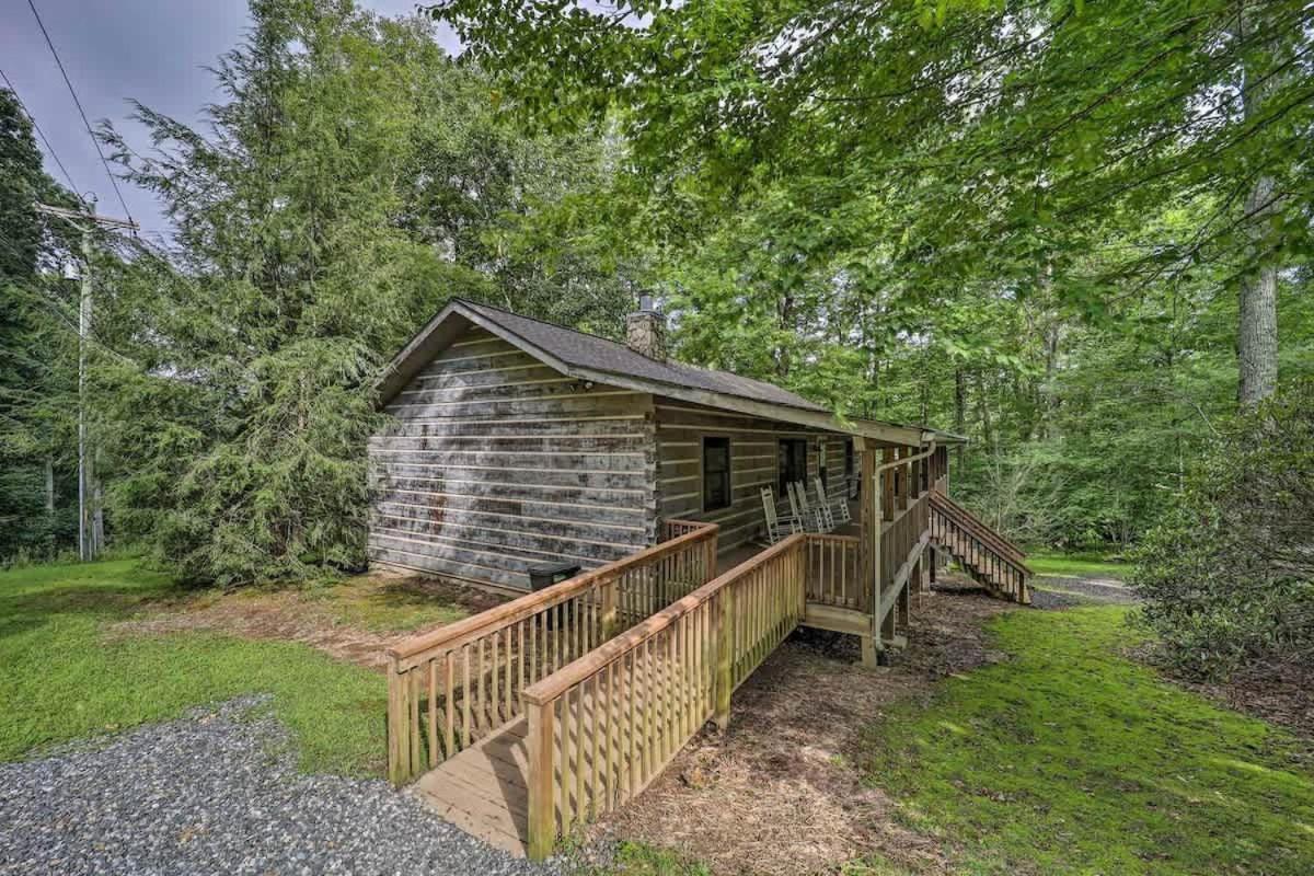 Cozy 'Grey Fox' Cabin Between Boone & Blowing Rock Eksteriør bilde