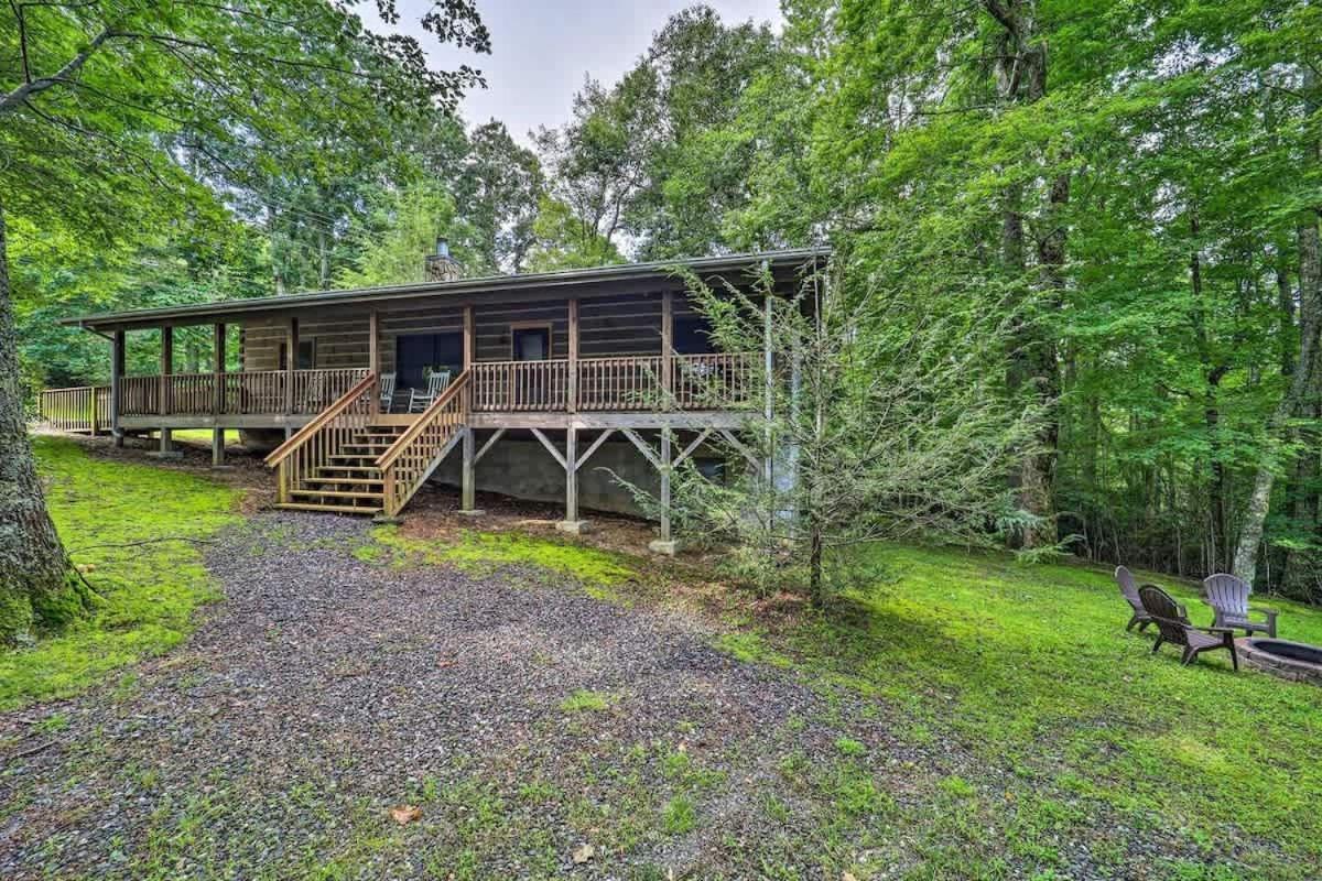 Cozy 'Grey Fox' Cabin Between Boone & Blowing Rock Eksteriør bilde