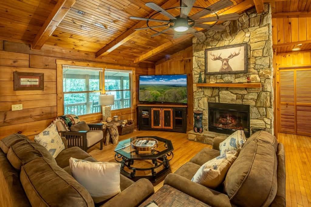Cozy 'Grey Fox' Cabin Between Boone & Blowing Rock Eksteriør bilde
